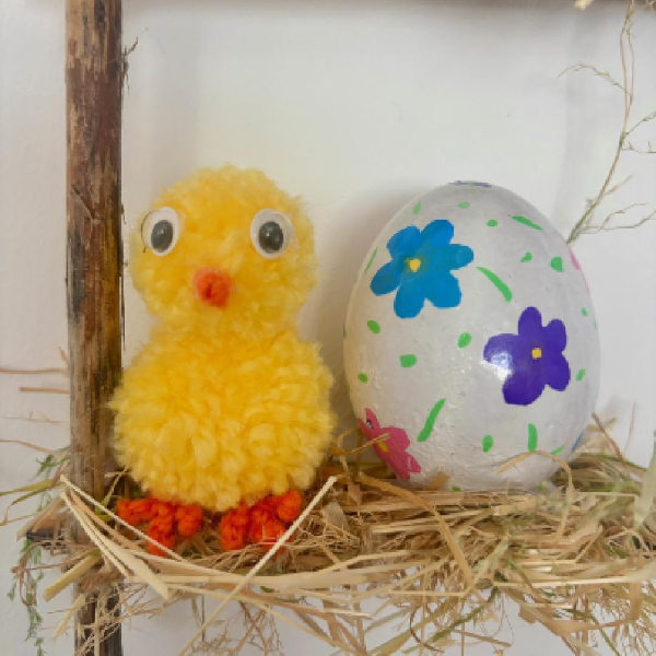 manualidades de Pascua: pollito DIY