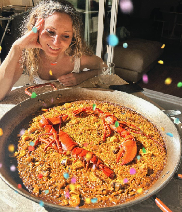 cocina: paella de bogavante
